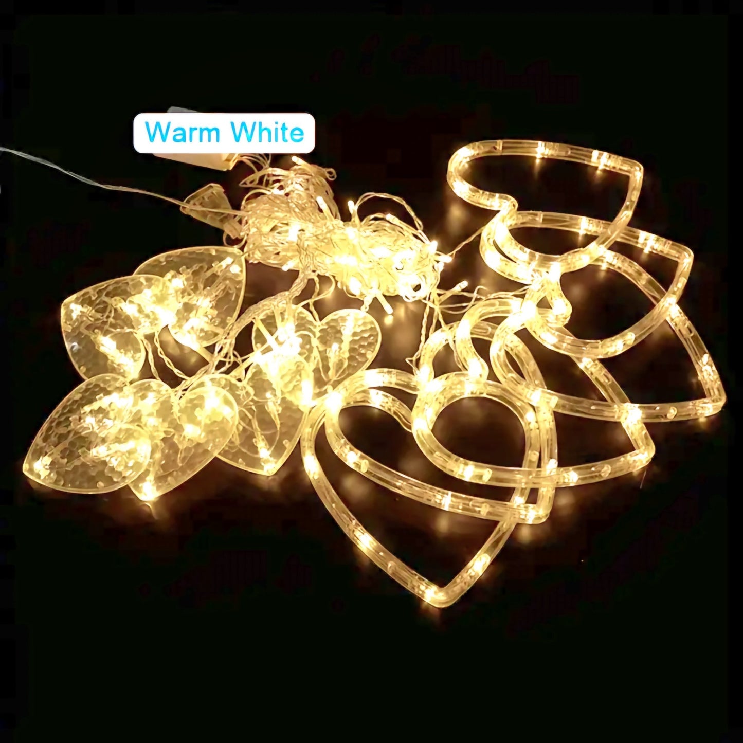 Szív LED karácsonyi függönylámpa 1+1 ingyen - | Cyber Bazaar