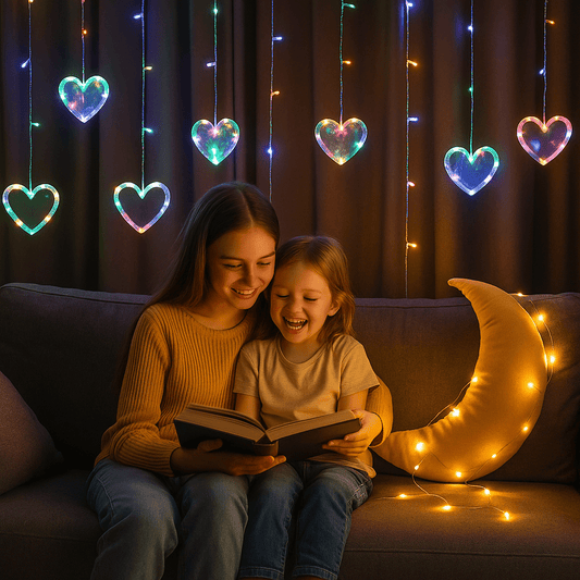 Szív LED karácsonyi függönylámpa 1+1 ingyen - | Cyber Bazaar