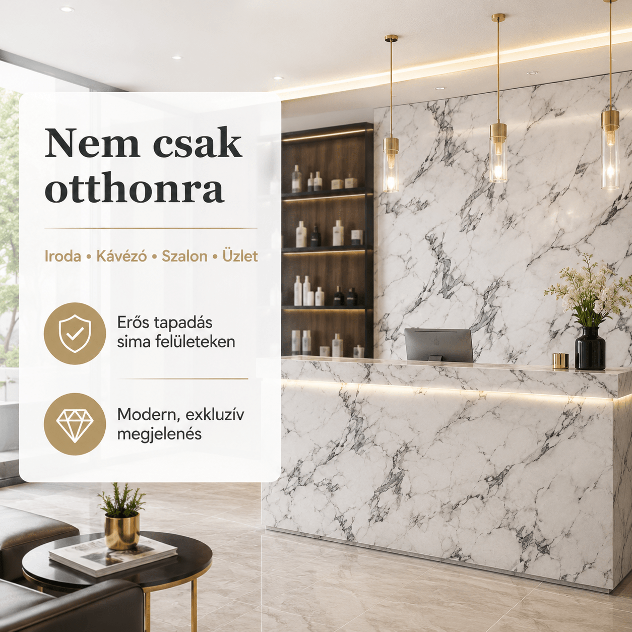 Szürke Márványhatású Öntapadós Falmatrica – 3 × 1,2 m - | Cyber Bazaar