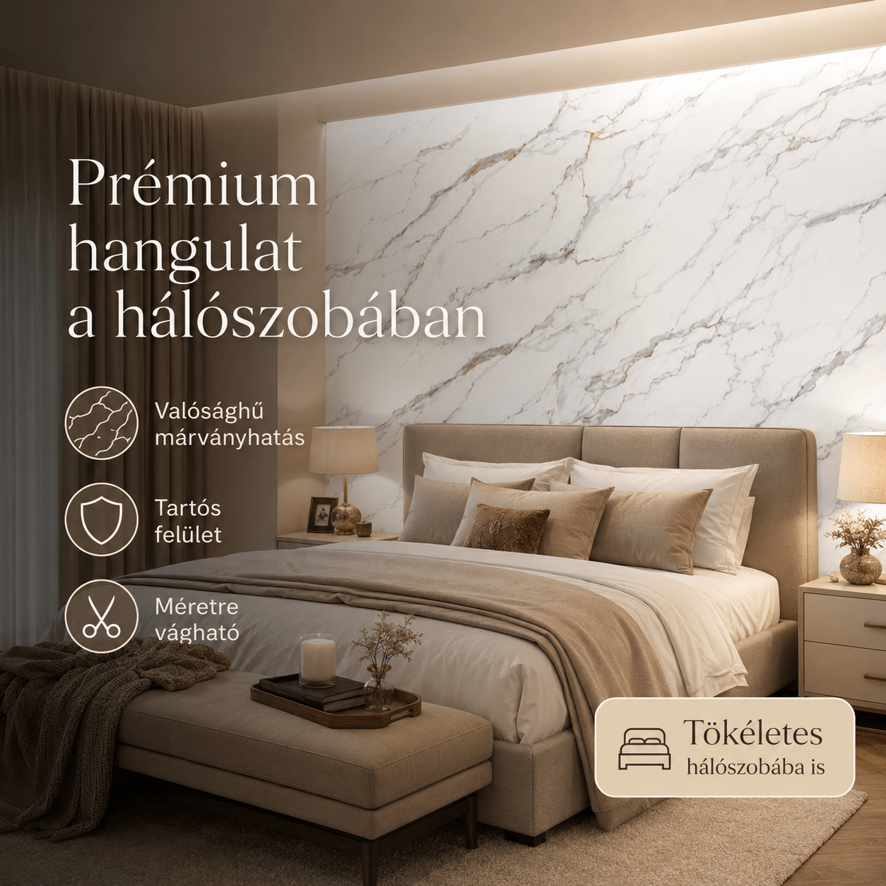 Szürke Márványhatású Öntapadós Falmatrica – 3 × 1,2 m - | Cyber Bazaar