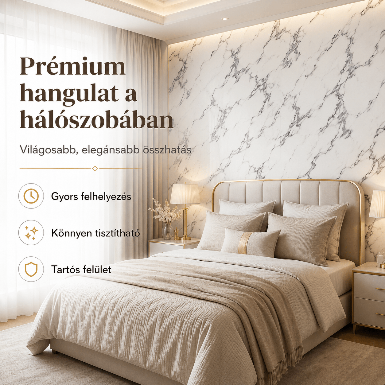 Szürke Márványhatású Öntapadós Falmatrica – 3 × 1,2 m - | Cyber Bazaar