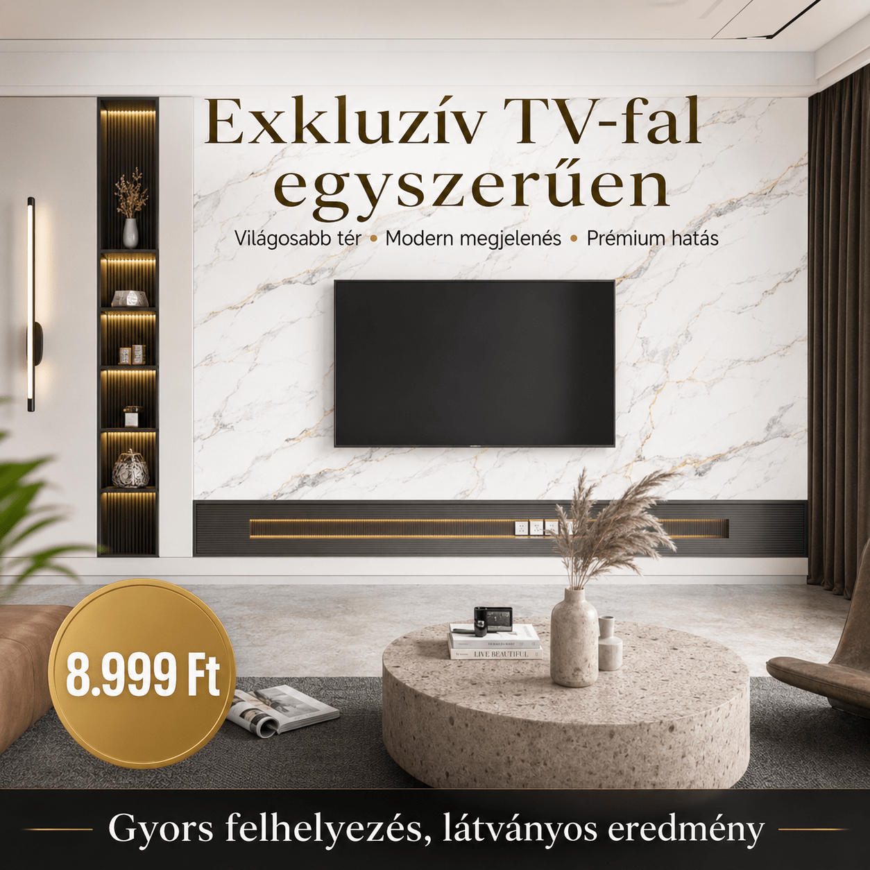 Szürke Márványhatású Öntapadós Falmatrica – 3 × 1,2 m - | Cyber Bazaar