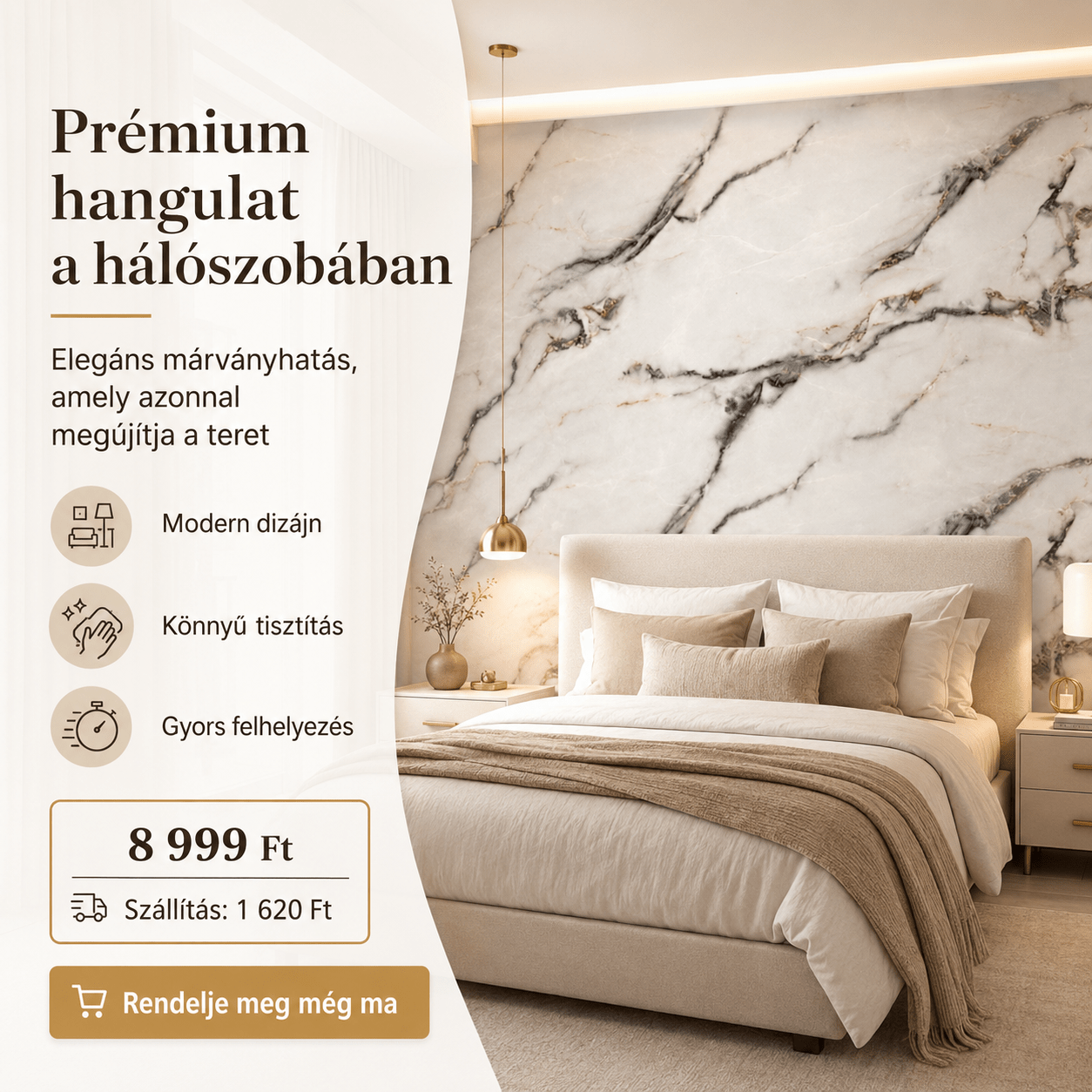 Szürke Márványhatású Öntapadós Falmatrica – 3 × 1,2 m - | Cyber Bazaar