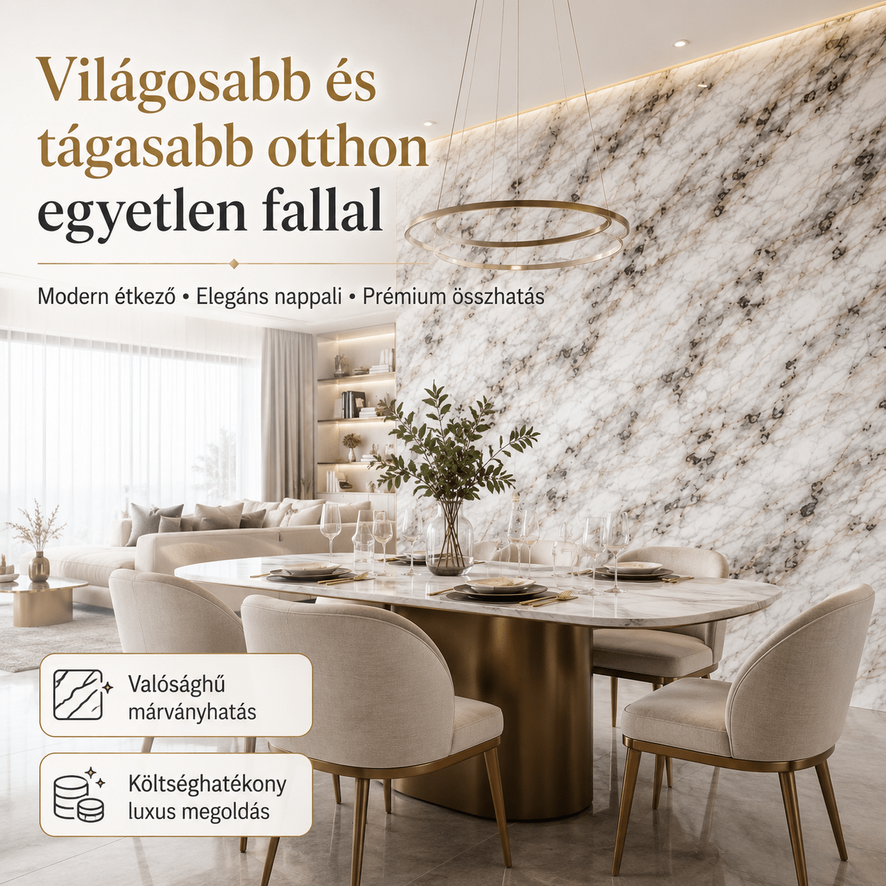 Szürke Márványhatású Öntapadós Falmatrica 3 × 1,2 m - | Cyber Bazaar