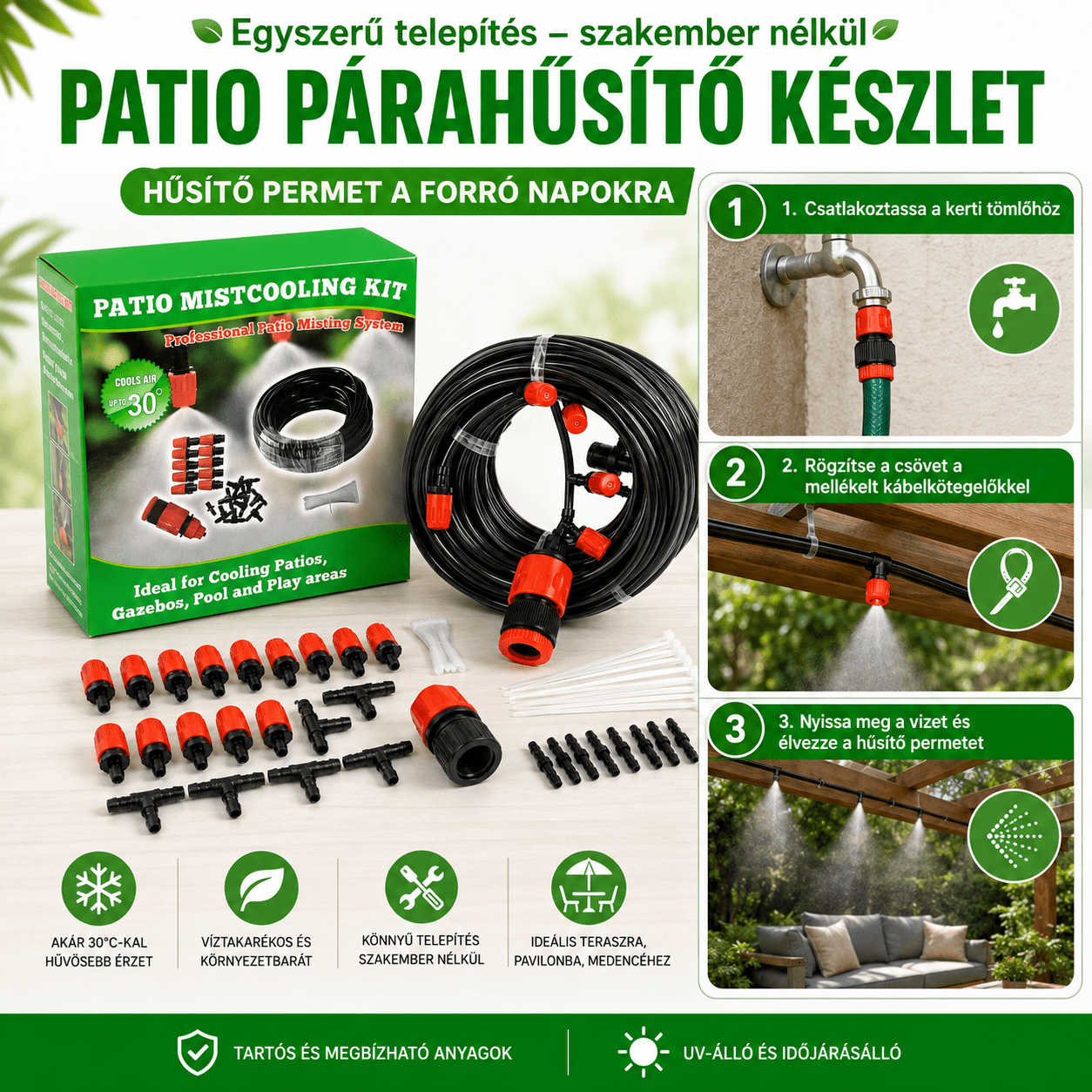Teraszpárásító Rendszer – 1+1 INGYEN - | Cyber Bazaar