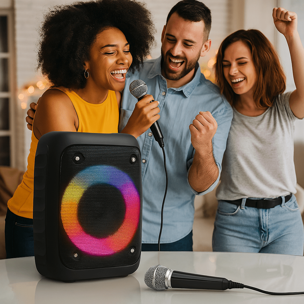Vezeték nélküli Bluetooth hangszóró mikrofonnal - | Cyber Bazaar