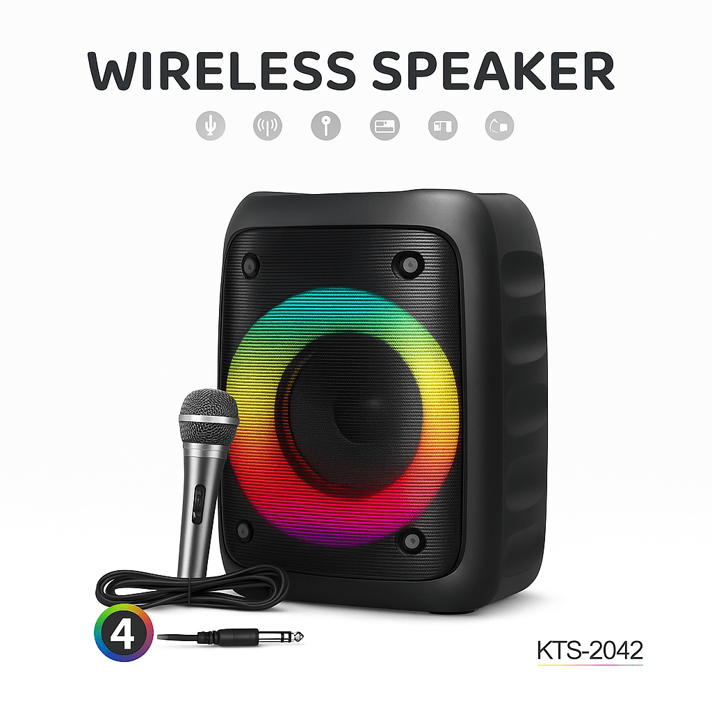 Vezeték nélküli Bluetooth hangszóró mikrofonnal - | Cyber Bazaar