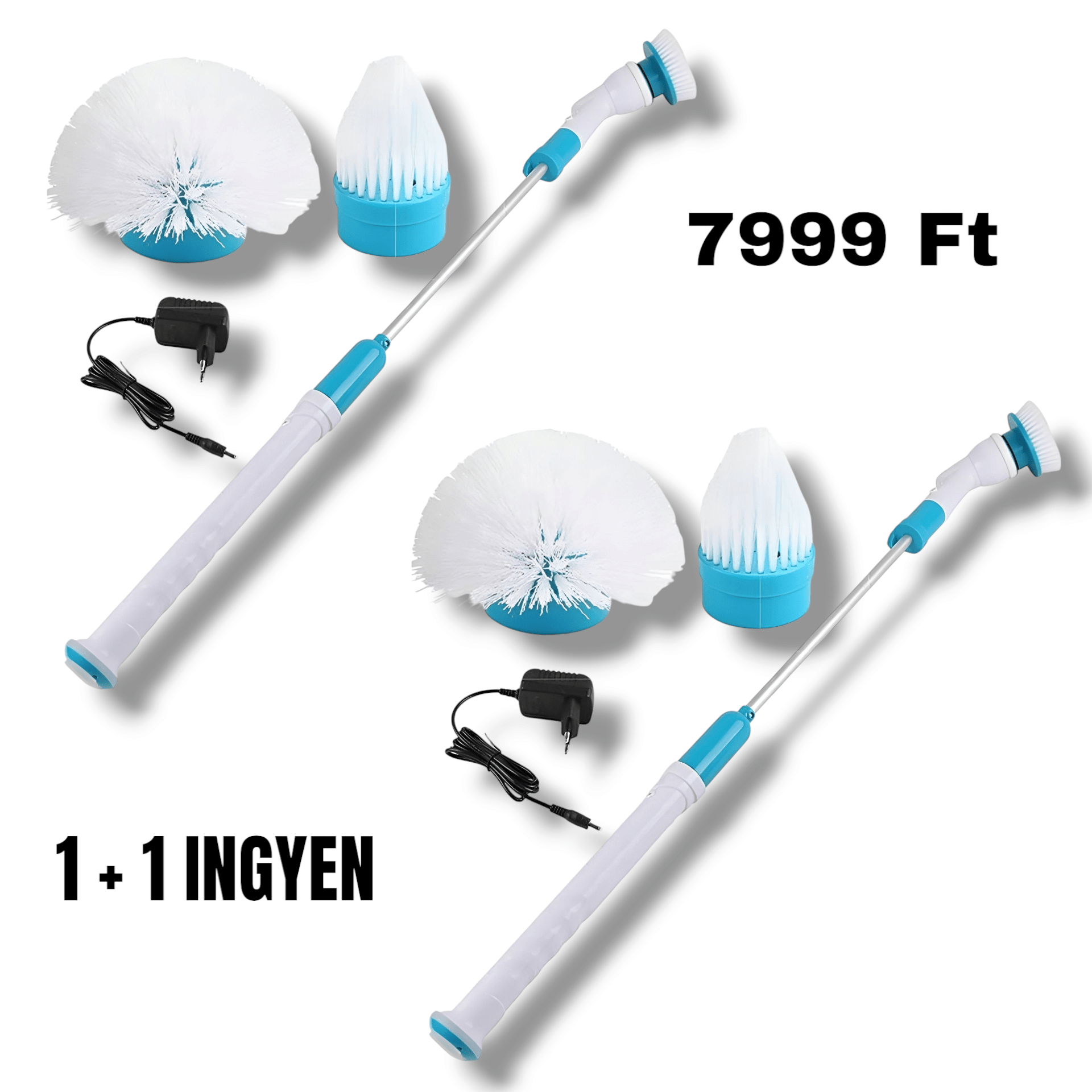 Vezeték nélküli elektromos tisztítókefe 1+1 Akcio - 0 | Cyber Bazaar