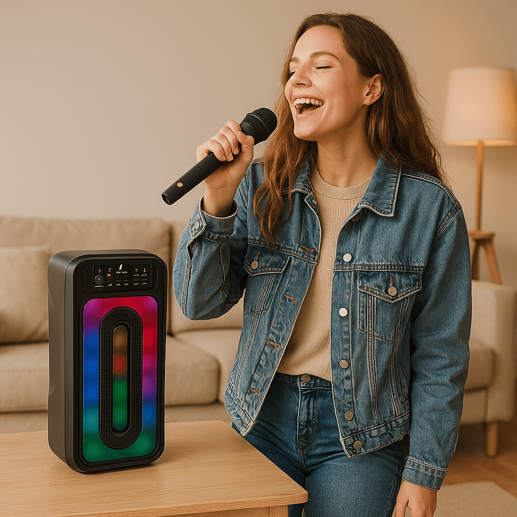 Vezeték nélküli hordozható Bluetooth hangszóró - | Cyber Bazaar