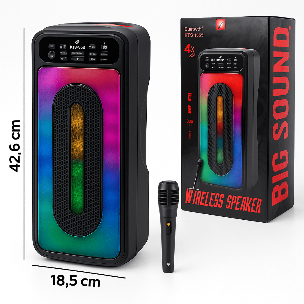 Vezeték nélküli hordozható Bluetooth hangszóró - | Cyber Bazaar
