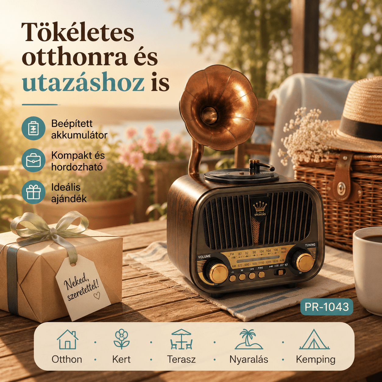 Vintage Bluetooth Hangszóró és Rádió - | Cyber Bazaar