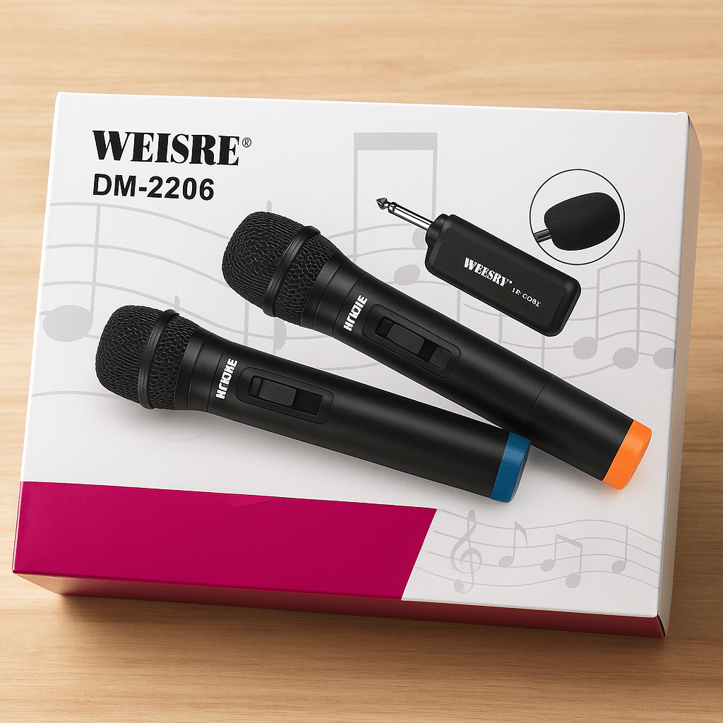 WEISRE Vezeték Nélküli Mikrofon Szett - | Cyber Bazaar