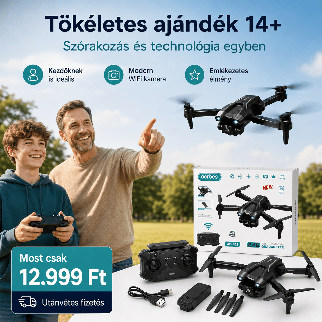 WiFi FPV Összecsukható Drón Kamerával - | Cyber Bazaar