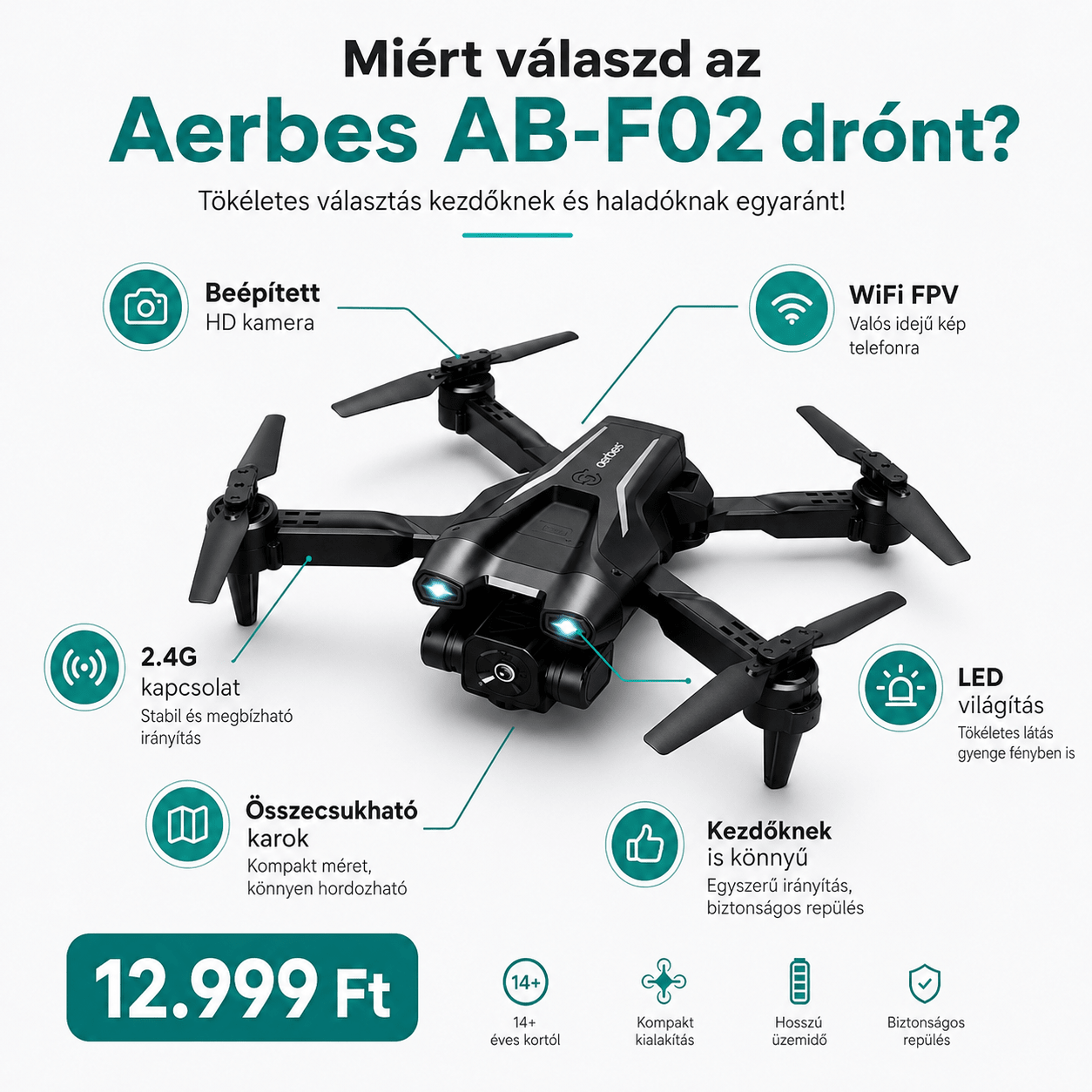 WiFi FPV Összecsukható Drón Kamerával - | Cyber Bazaar