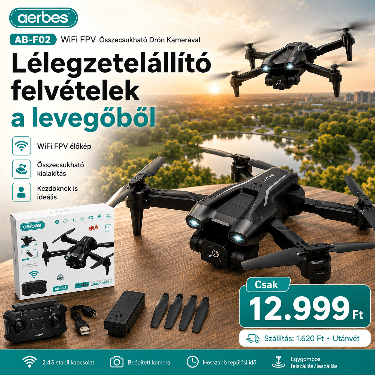 WiFi FPV Összecsukható Drón Kamerával - | Cyber Bazaar