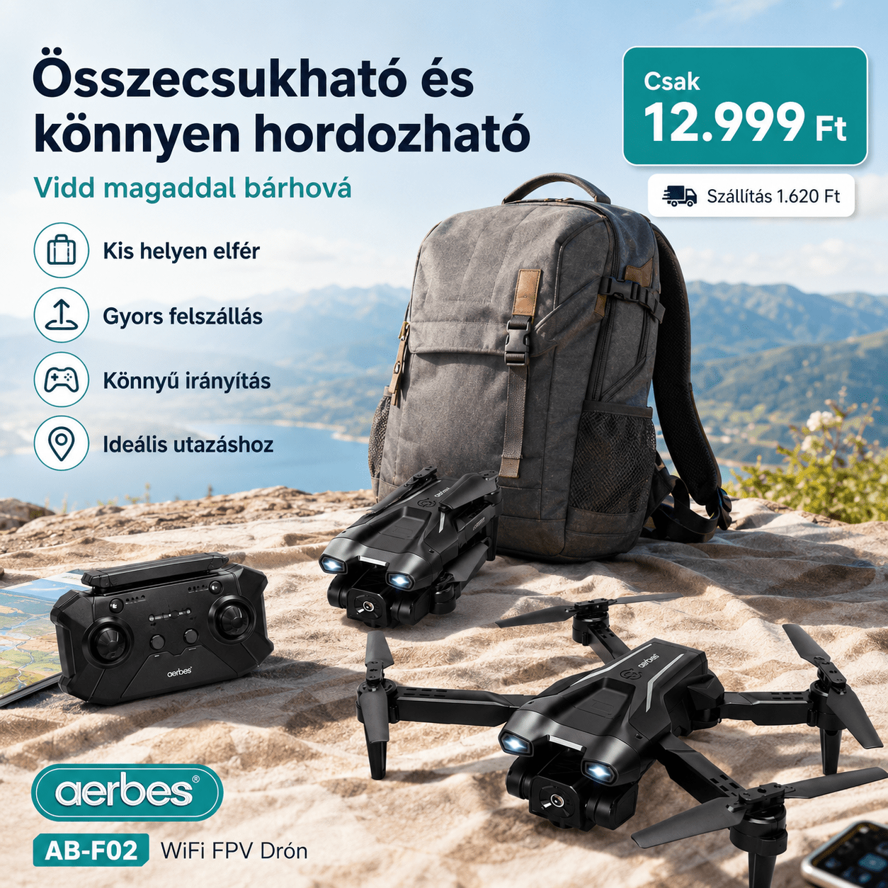 WiFi FPV Összecsukható Drón Kamerával - | Cyber Bazaar