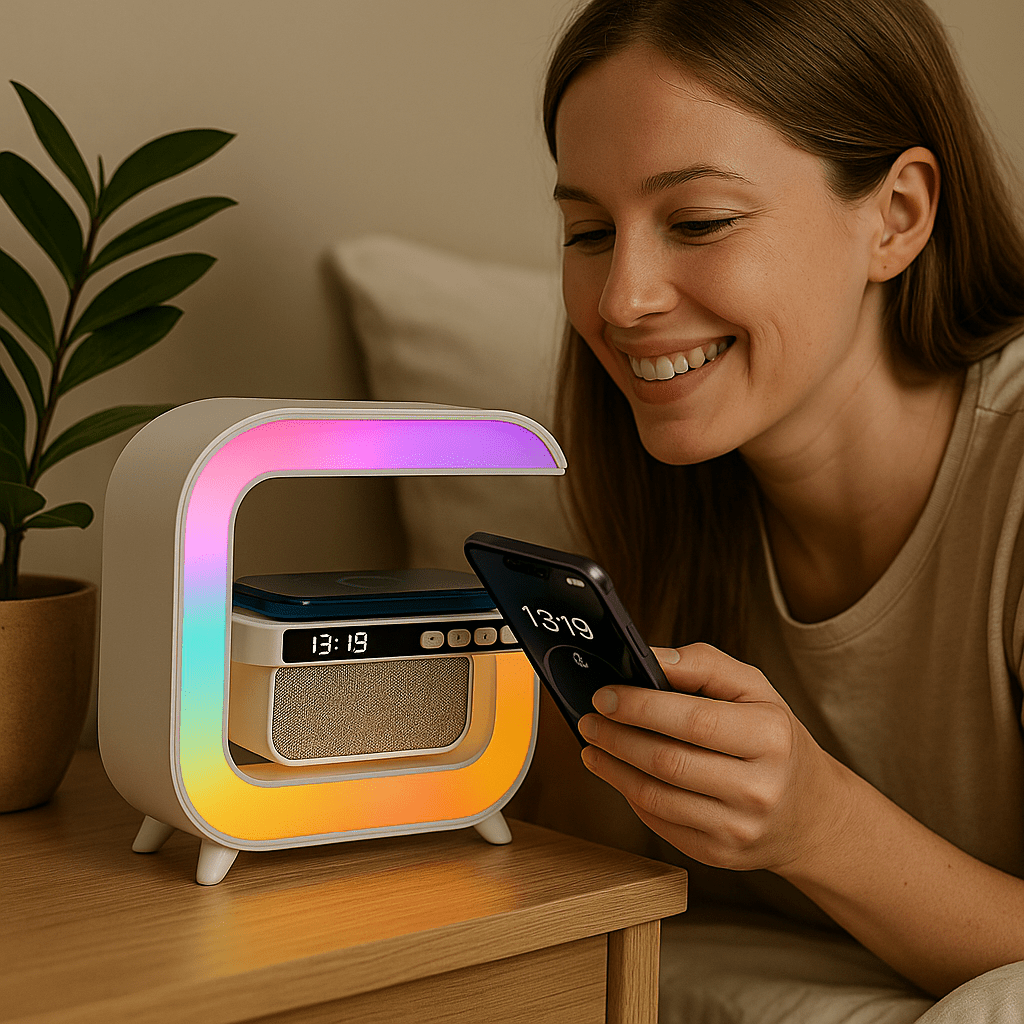 XM - G3 LED Vezeték Nélküli Töltő Hangszóró - | Cyber Bazaar