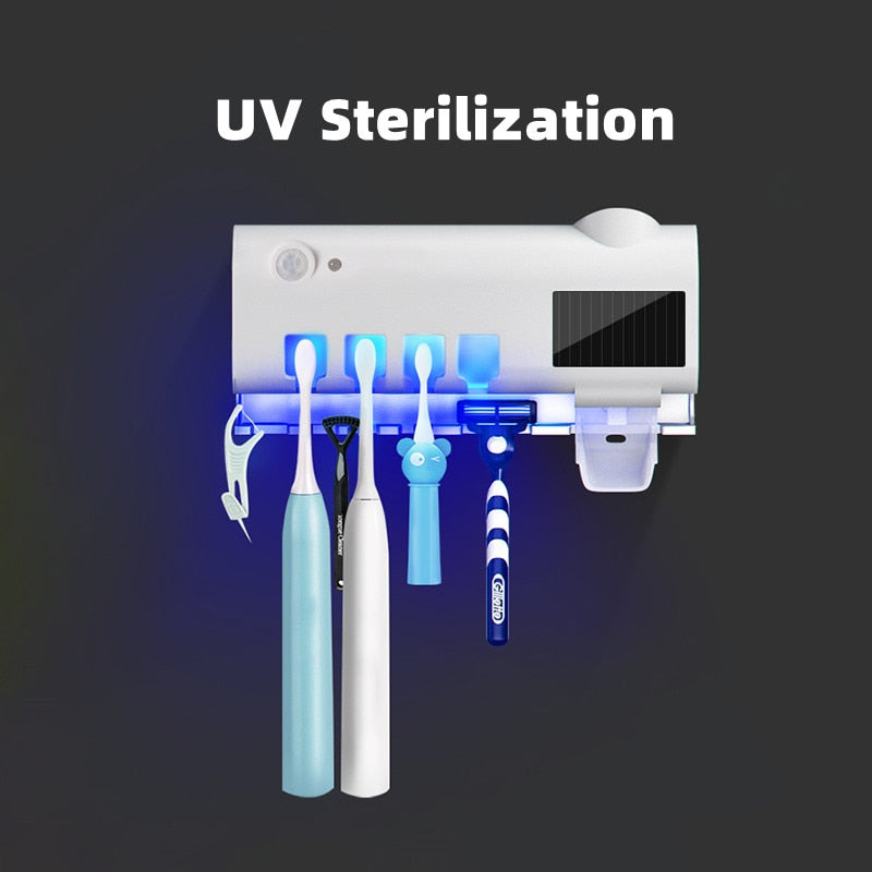 Fürdőszoba UV fogkefe tartó